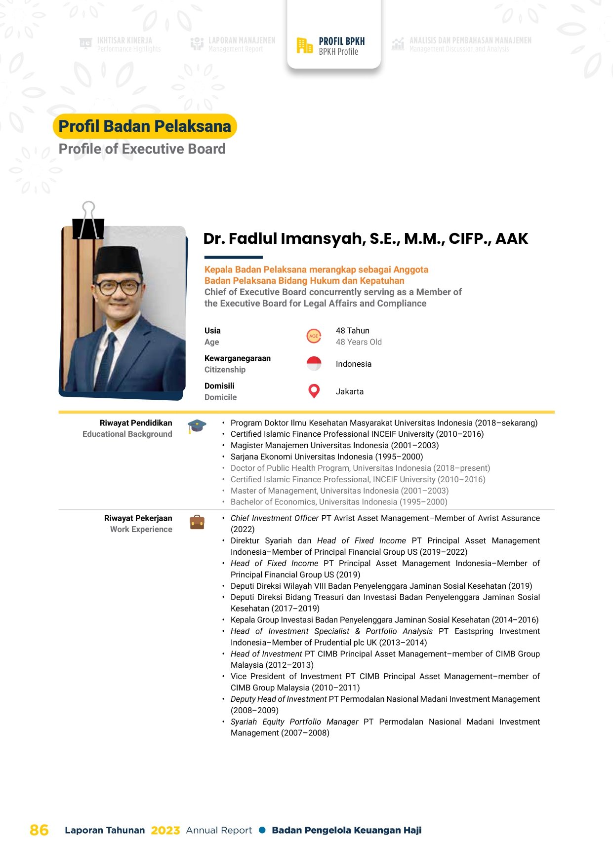Biodata Fadlul Imansyah - Halaman 1