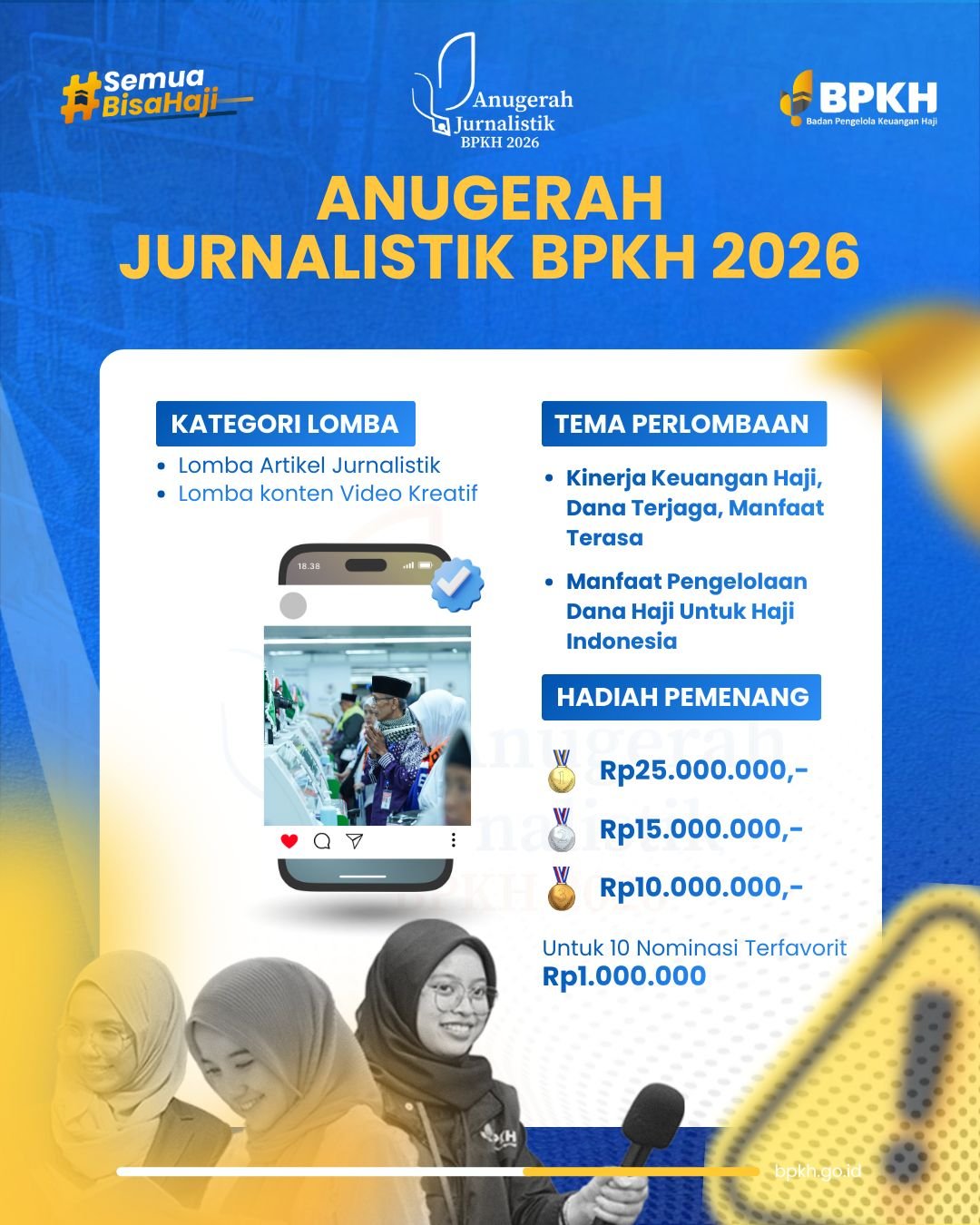 Anugerah Jurnalistik BPKH 2026 - Slide 1