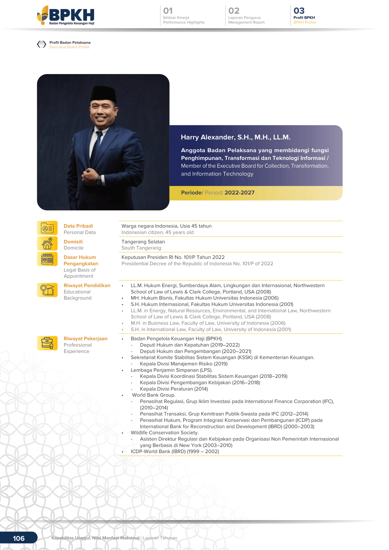 Biodata Harry Alexander - Halaman 1