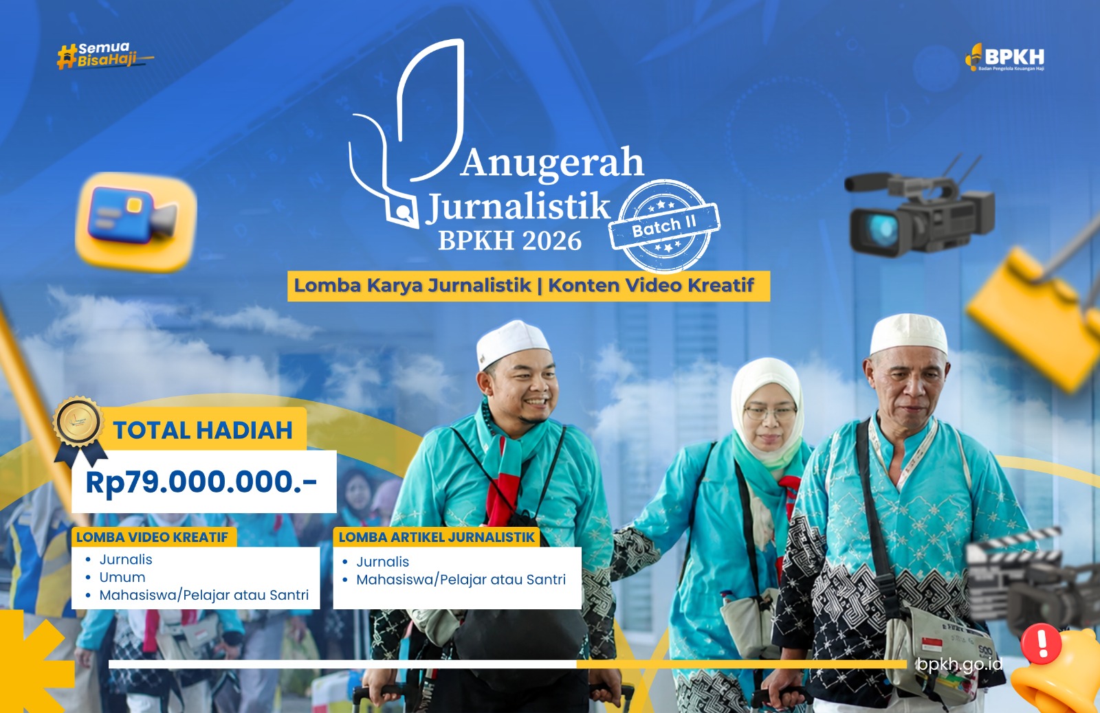 BPKH Buka Anugerah Jurnalistik 2026 Batch II, Total Hadiah Rp79 Juta untuk Kategori Baru Pelajar dan Santri