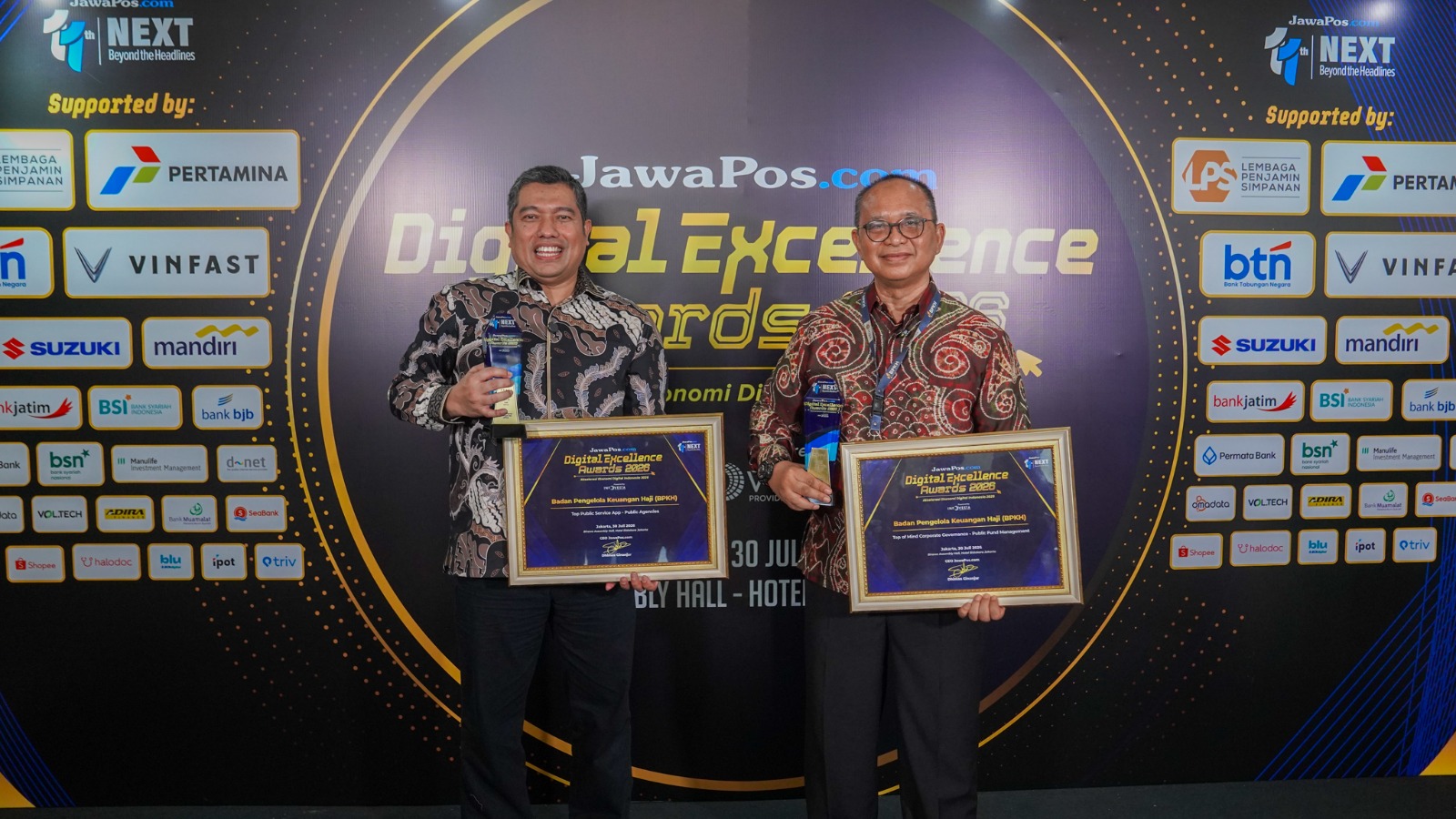 BPKH Sabet Predikat Top Public Service App dan Top Corporate Governance di JawaPos Digital Excellence Awards 2026
