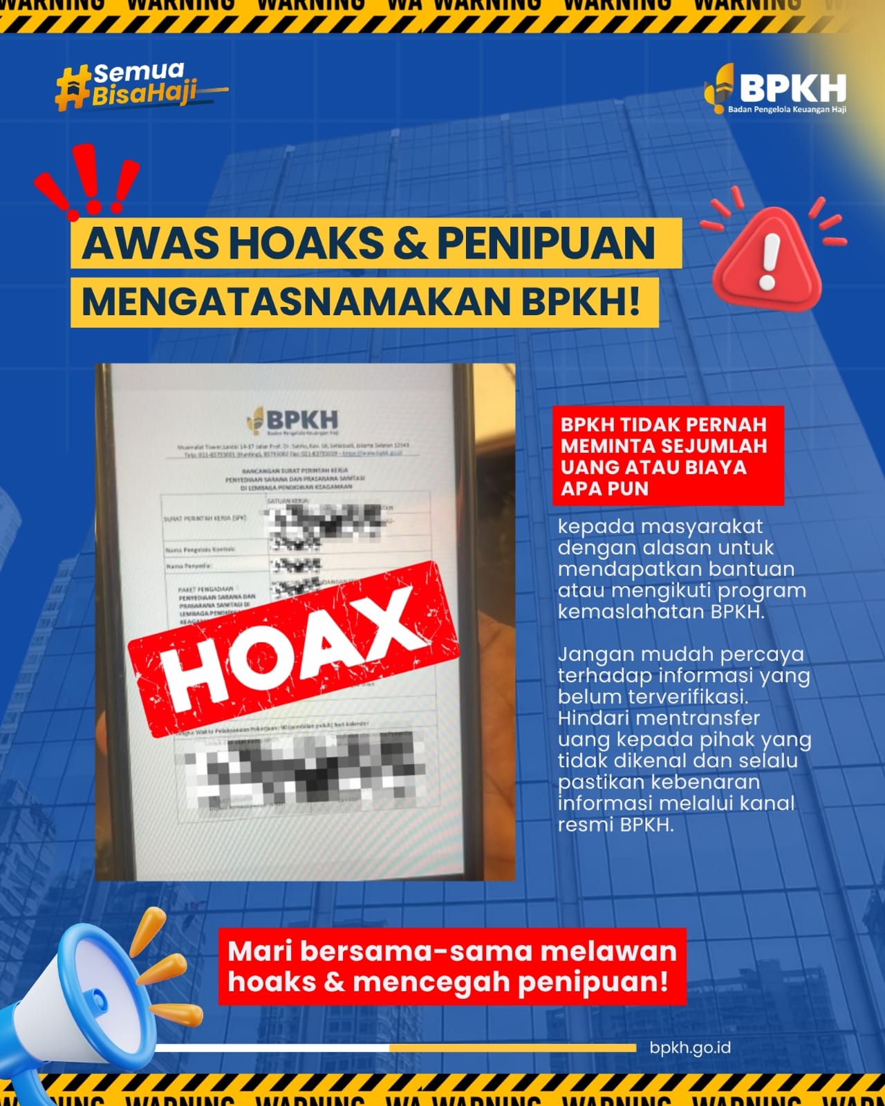 Penipuan Mengatasnamakan BPKH Melalui Program Kemaslahatan