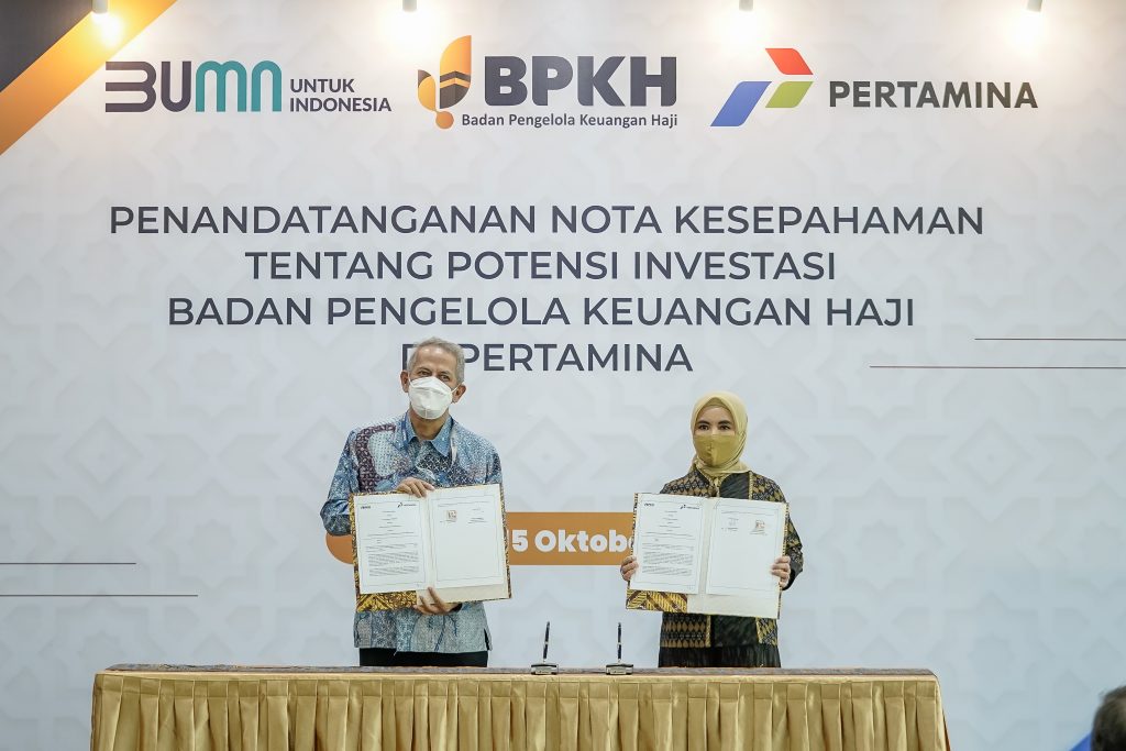 BPKH dan Pertamina Tanda Tangani Nota Kesepahaman Potensi Investasi